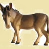 Ulli 11cm color; Esel stehend
